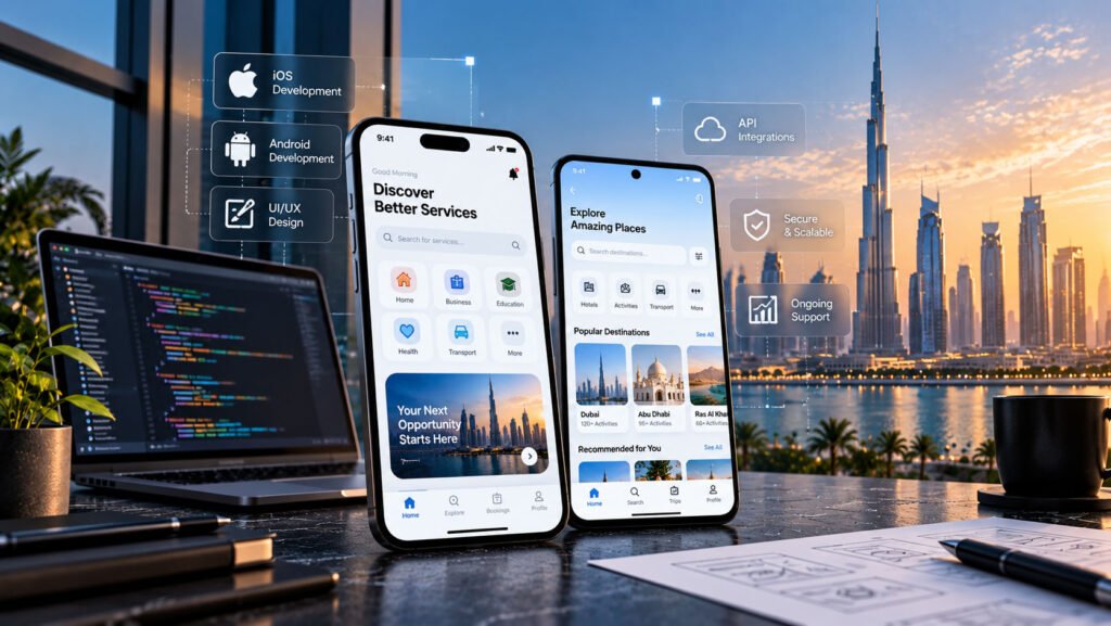 تكلفة تصميم تطبيق موبايل في الإمارات