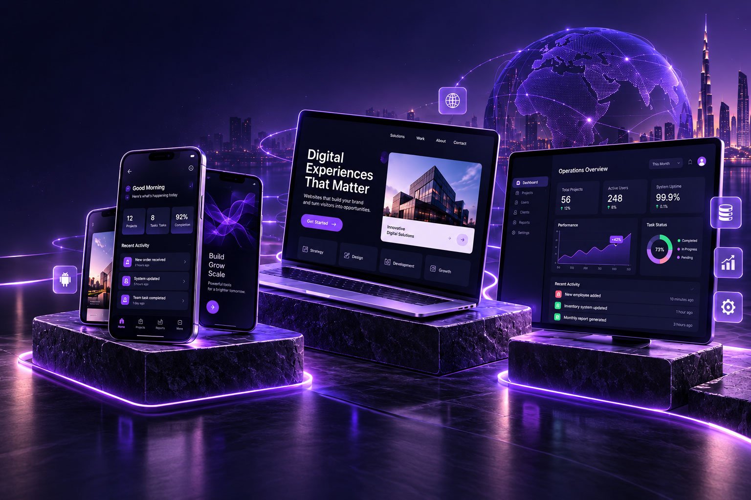 خدمات التحول الرقمي وتطوير المواقع والتطبيقات